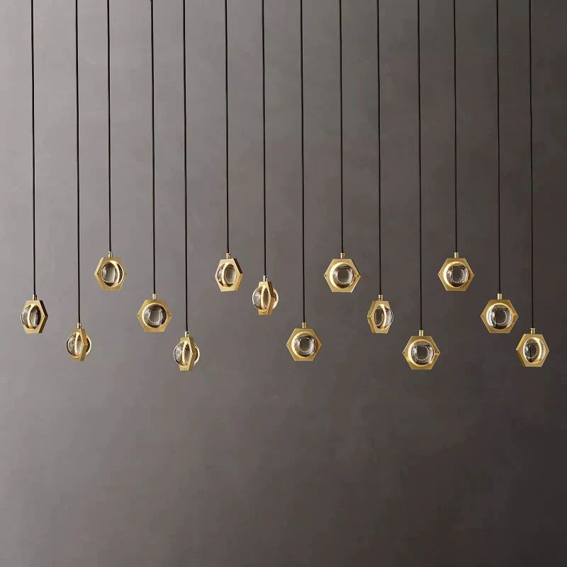 Eclatant Linear Dining Room Chandelier 72"