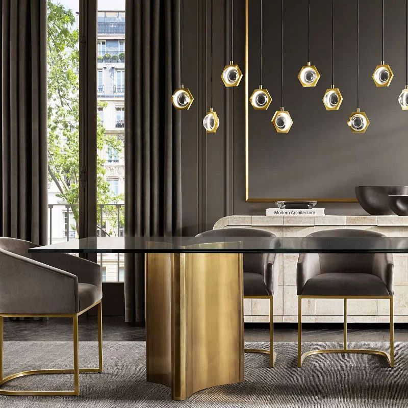 Eclatant Linear Dining Room Chandelier 72"
