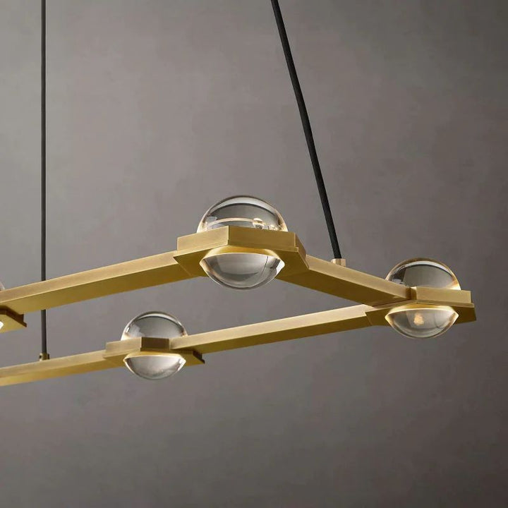 Éclatant Rectangular Dining Room Chandelier 54"