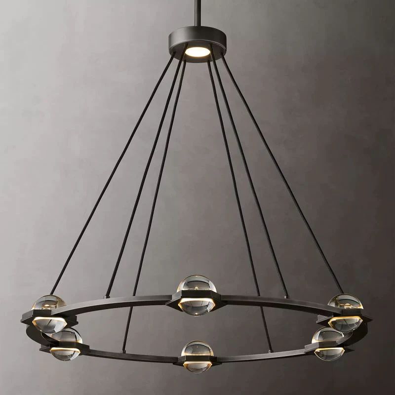 Éclatant Round Living Room Chandelier 36"