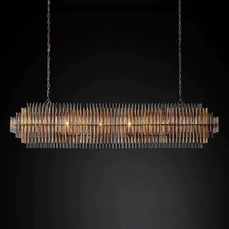 Sturdy Rectangular  Dining Room Chandelier 54"