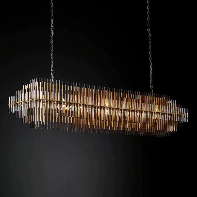 Sturdy Rectangular  Dining Room Chandelier 54"