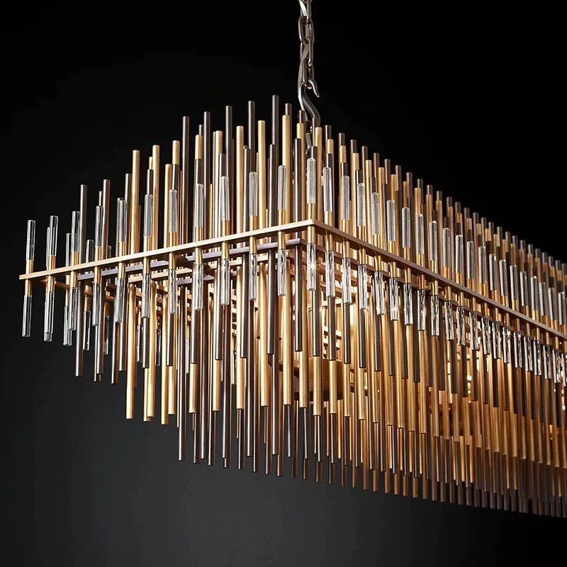 Sturdy Rectangular  Dining Room Chandelier 54"