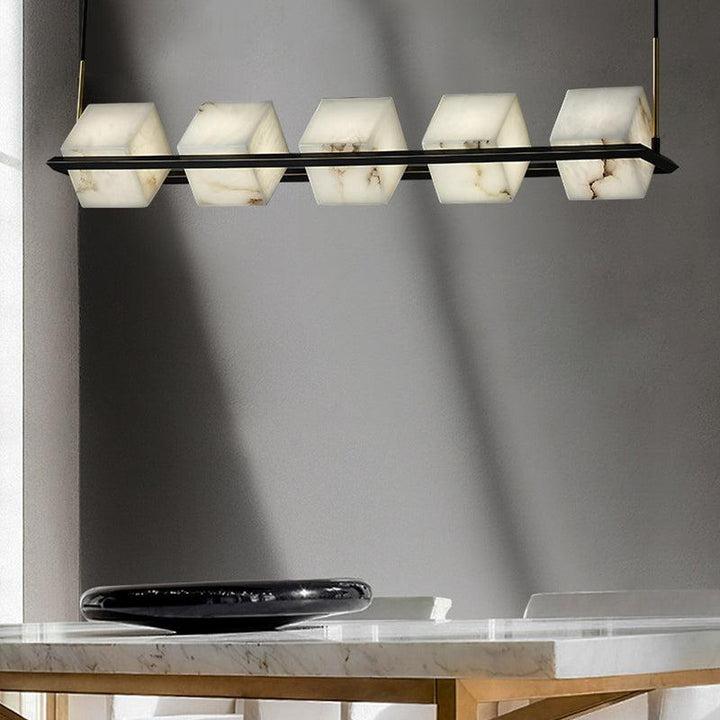 Terry Alabaster Cubic Island Pendant