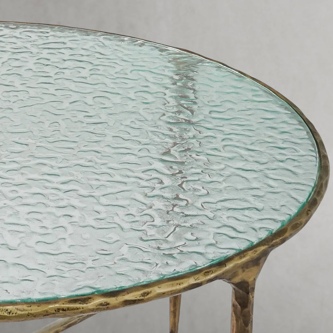 Thaddeus Glass Round Coffee Table