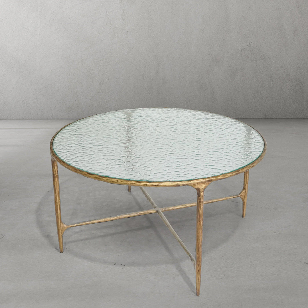 Thaddeus Glass Round Coffee Table