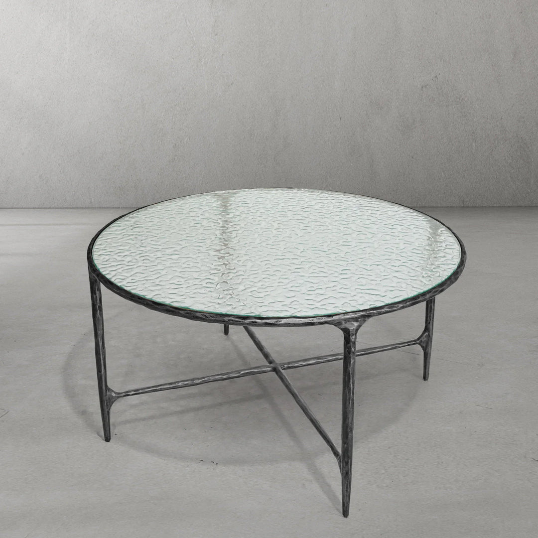 Thaddeus Glass Round Coffee Table