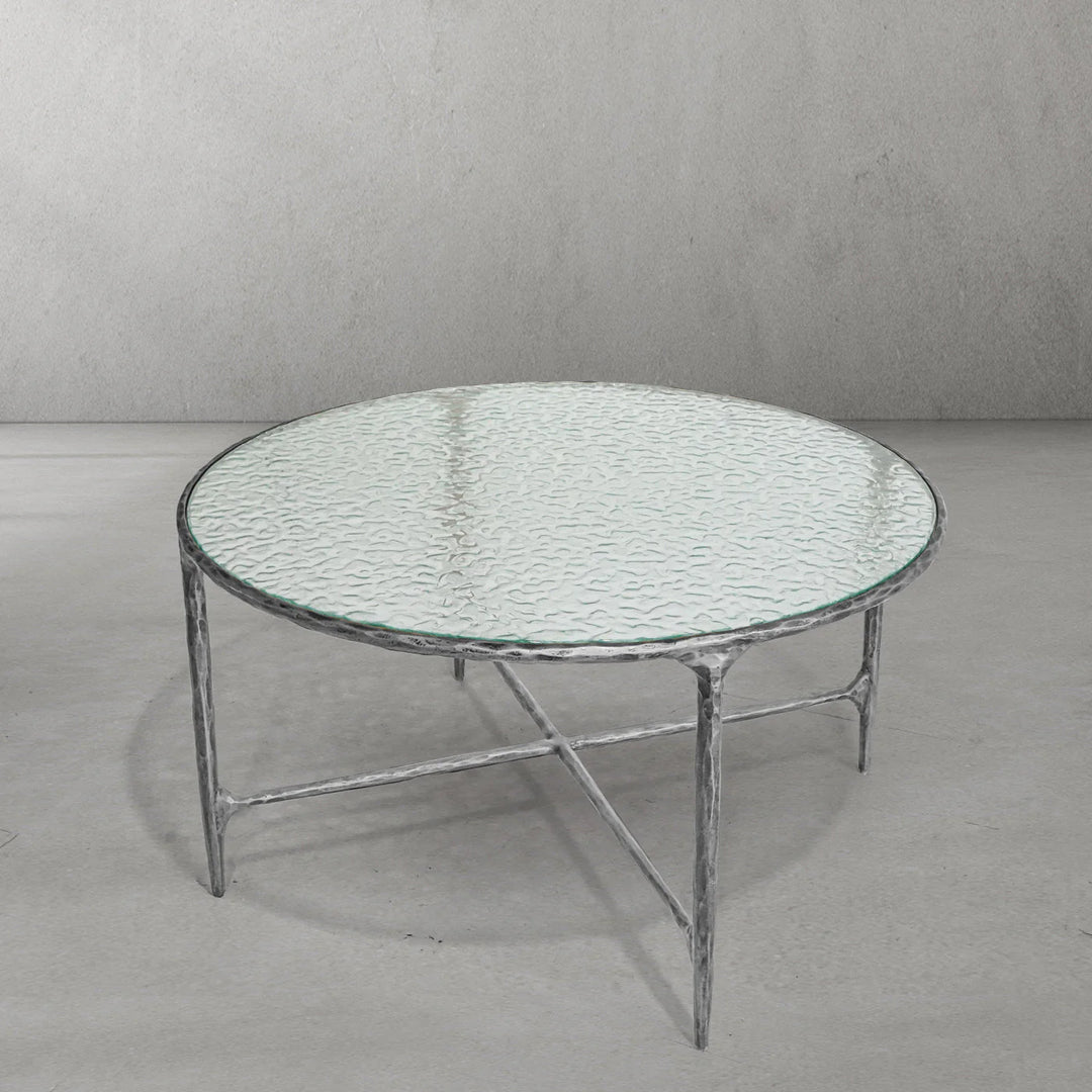 Thaddeus Glass Round Coffee Table