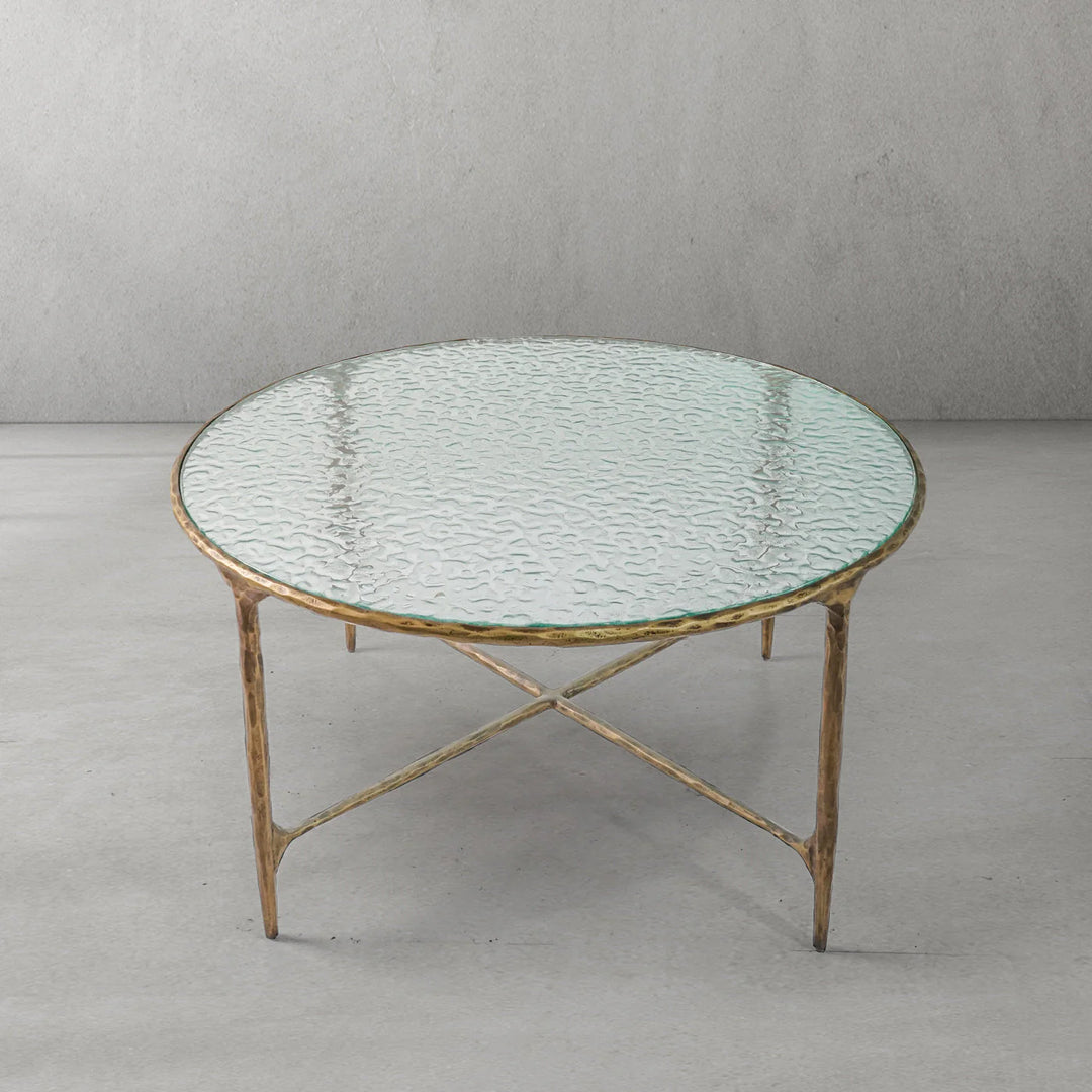 Thaddeus Glass Round Coffee Table