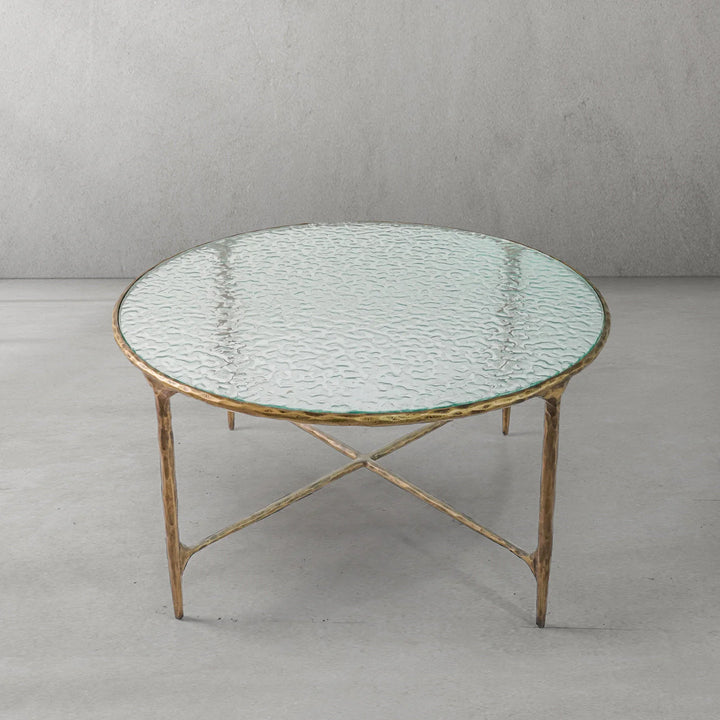 Thaddeus Glass Round Coffee Table