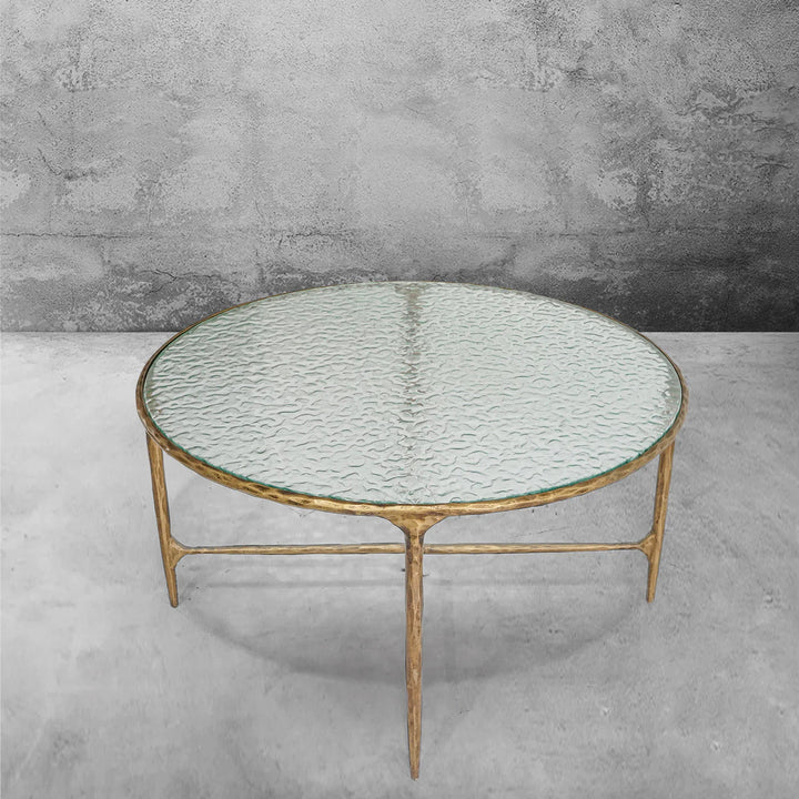 Thaddeus Glass Round Coffee Table
