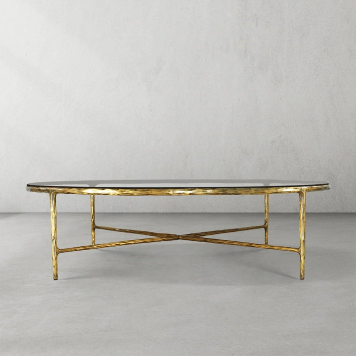 Thaddeus Glass Round Coffee Table