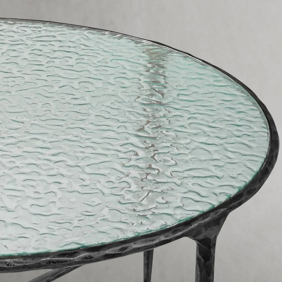 Thaddeus Glass Round Coffee Table