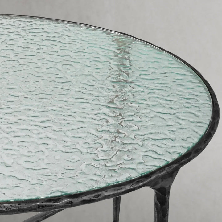 Thaddeus Glass Round Coffee Table