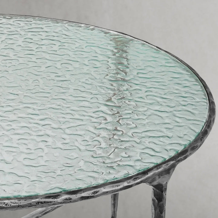Thaddeus Glass Round Coffee Table