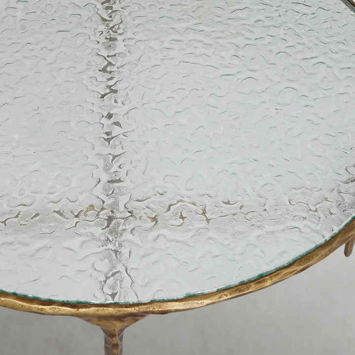 Thaddeus Glass Round Coffee Table