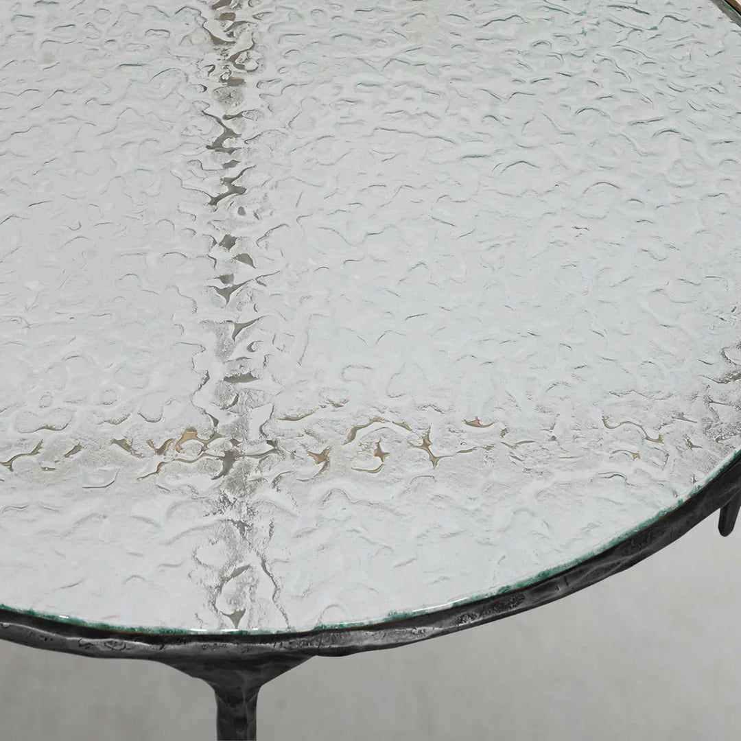 Thaddeus Glass Round Coffee Table