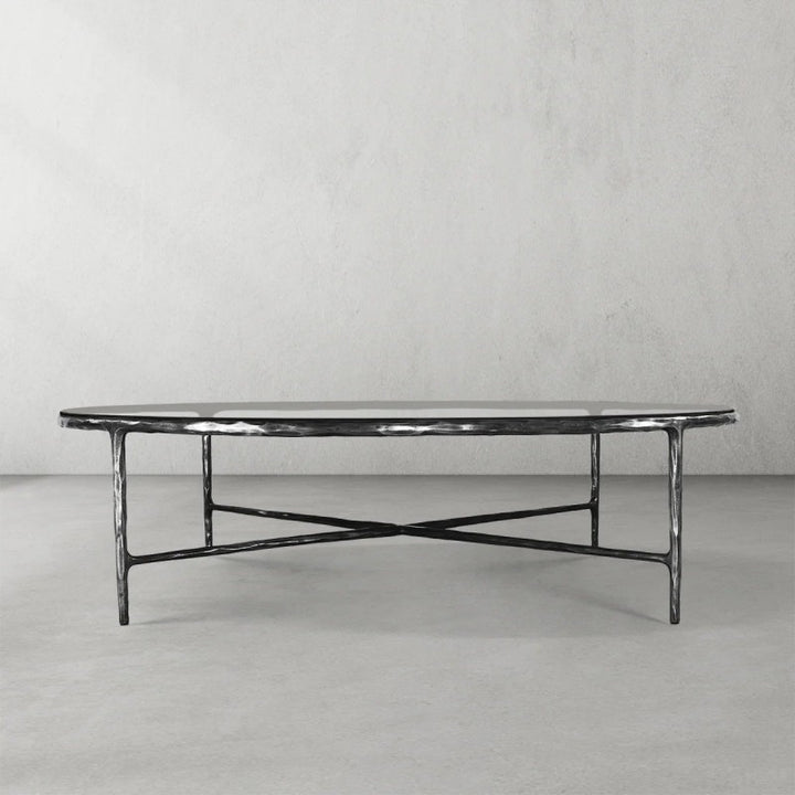 Thaddeus Glass Round Coffee Table