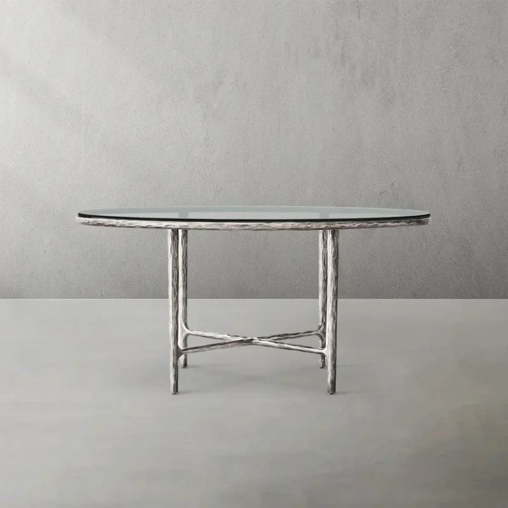 Thaddeus Glass Round Dining Table