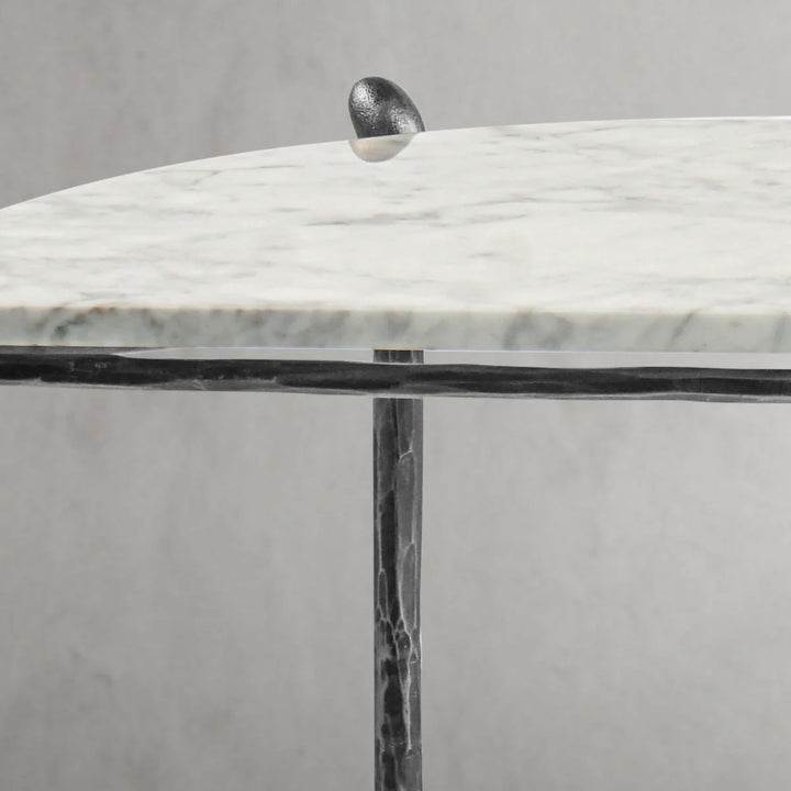Thaddeus Horn Semi-Circle Marble Console Table