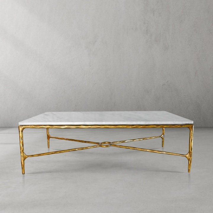Thaddeus Rectangle Marble Coffee Table