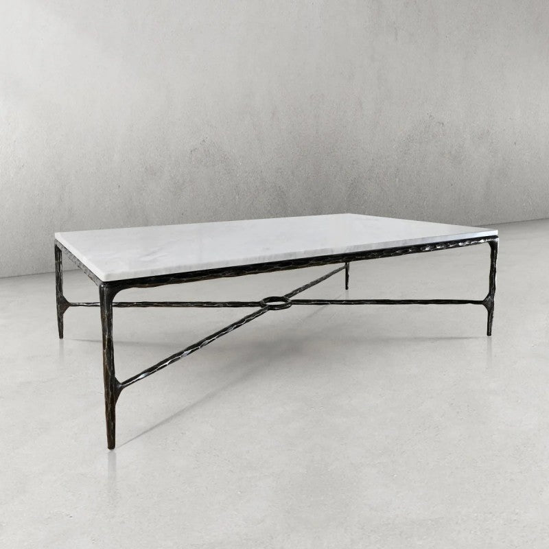 Thaddeus Rectangle Marble Coffee Table