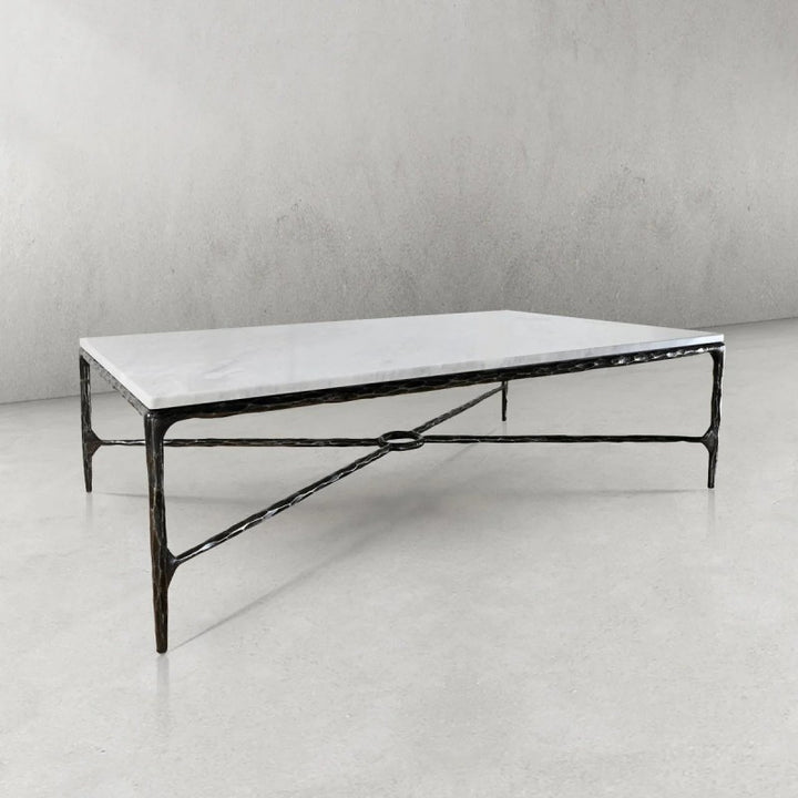 Thaddeus Rectangle Marble Coffee Table