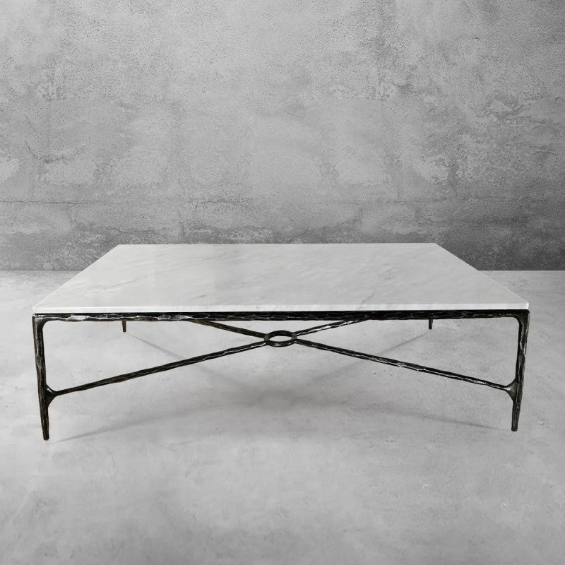Thaddeus Rectangle Marble Coffee Table