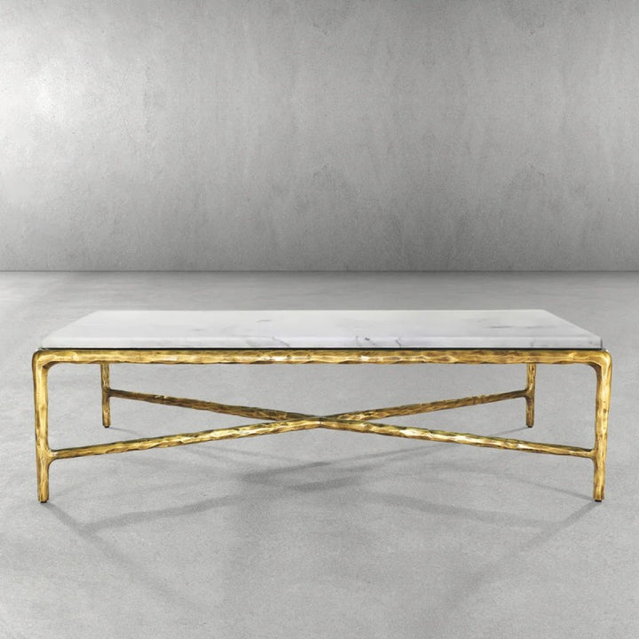 Thaddeus Rectangle Marble Coffee Table