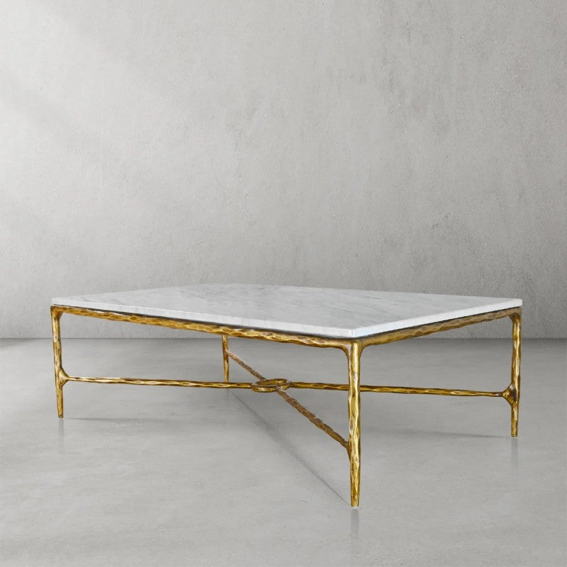 Thaddeus Rectangle Marble Coffee Table