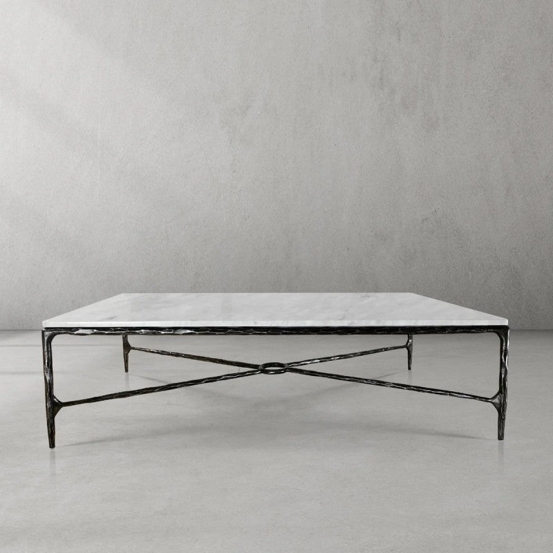 Thaddeus Rectangle Marble Coffee Table