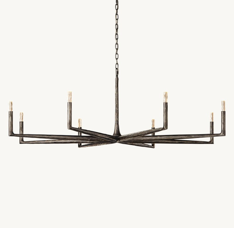 Avarit Glass Round Chandelier 72”