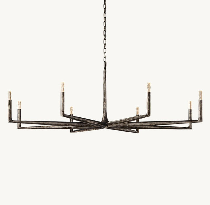 Avarit Glass Round Chandelier 72”