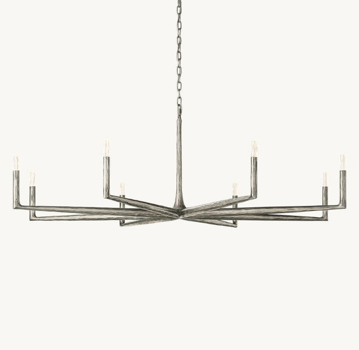 Avarit Glass Round Chandelier 72”