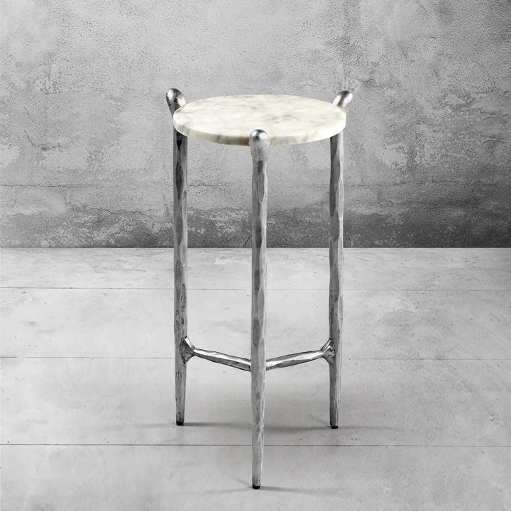 Thaddeus Round Horn Marble Coffee Table & Side Table