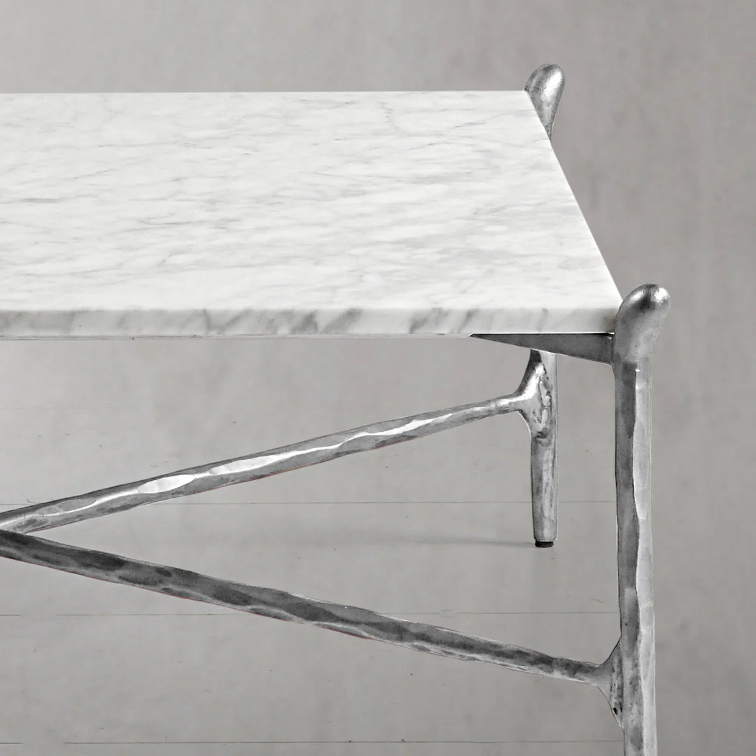 Thaddeus Square Horn Marble Coffee Table