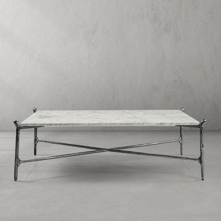 Thaddeus Square Horn Marble Coffee Table