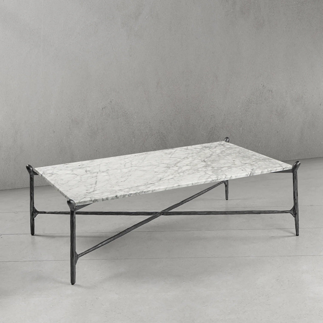 Thaddeus Square Horn Marble Coffee Table