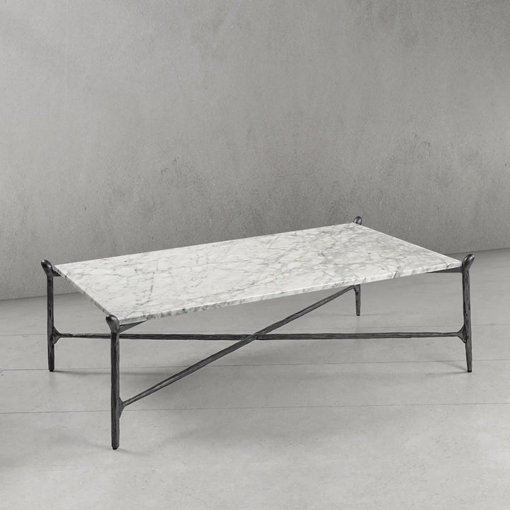 Thaddeus Square Horn Marble Coffee Table
