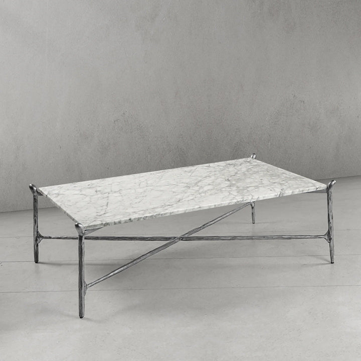 Thaddeus Square Horn Marble Coffee Table