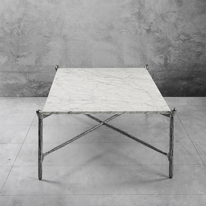 Thaddeus Square Horn Marble Coffee Table