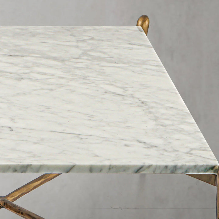 Thaddeus Square Horn Marble Coffee Table