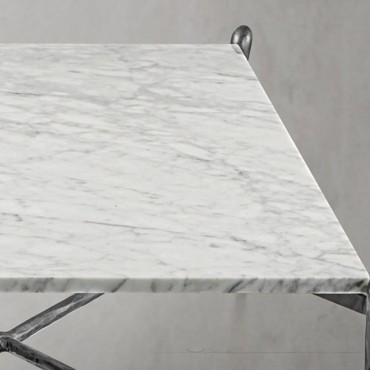 Thaddeus Square Horn Marble Coffee Table