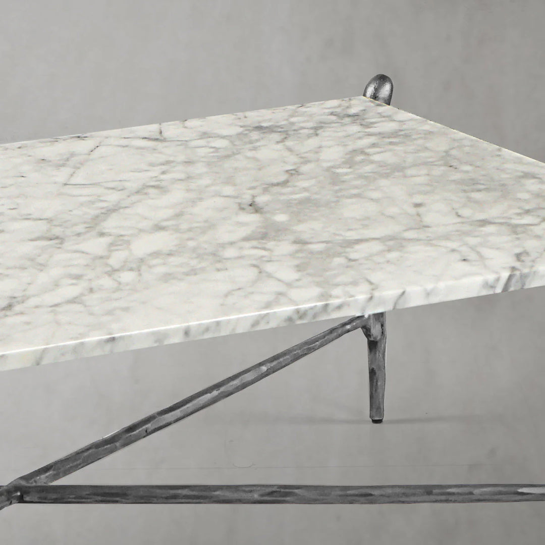 Thaddeus Square Horn Marble Coffee Table