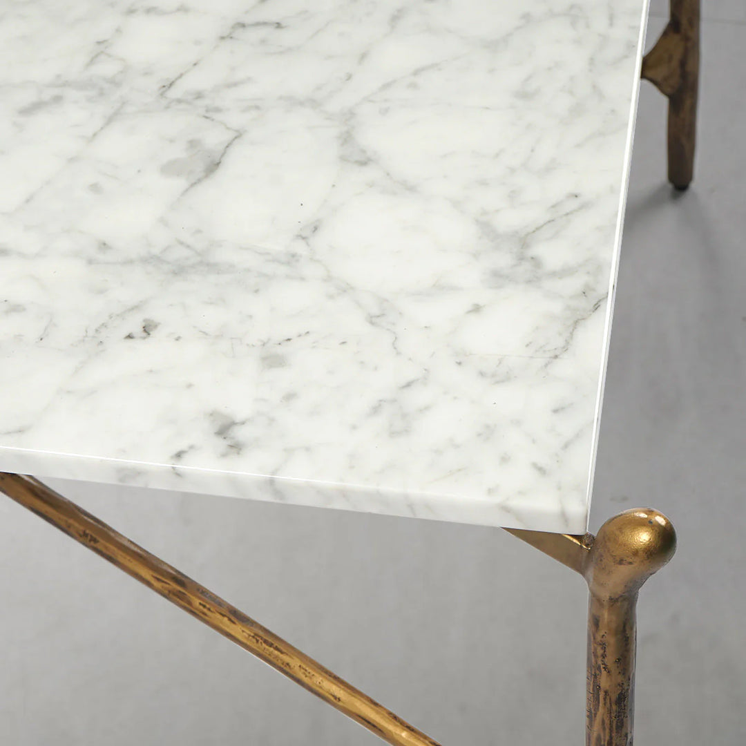 Thaddeus Square Horn Marble Coffee Table