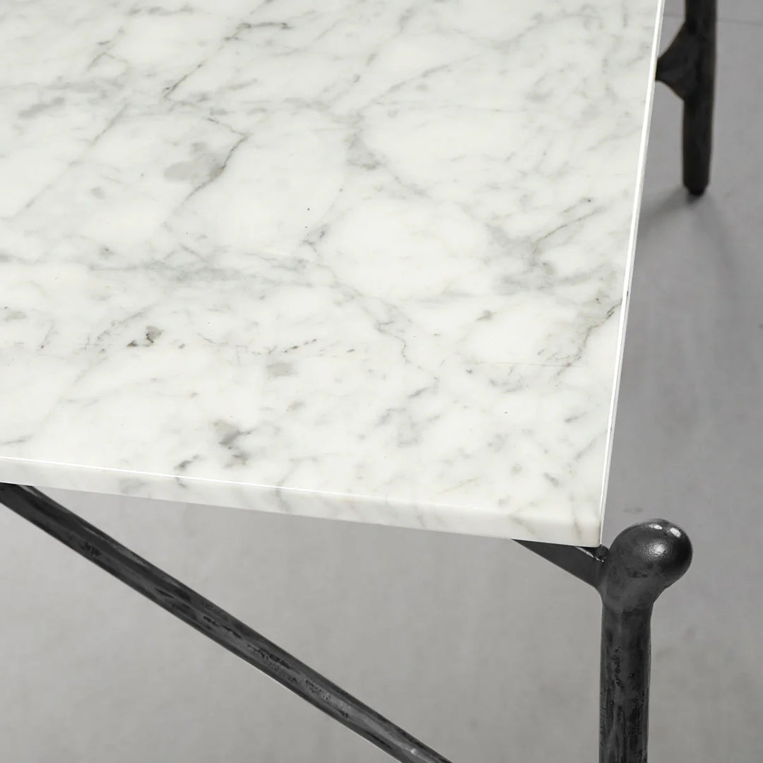 Thaddeus Square Horn Marble Coffee Table