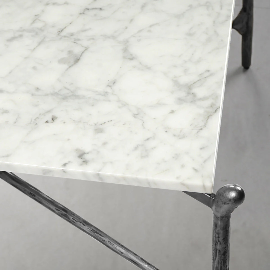 Thaddeus Square Horn Marble Coffee Table