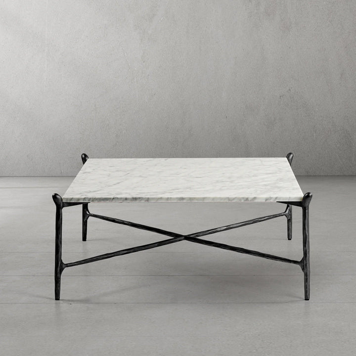 Thaddeus Square Horn Marble Coffee Table