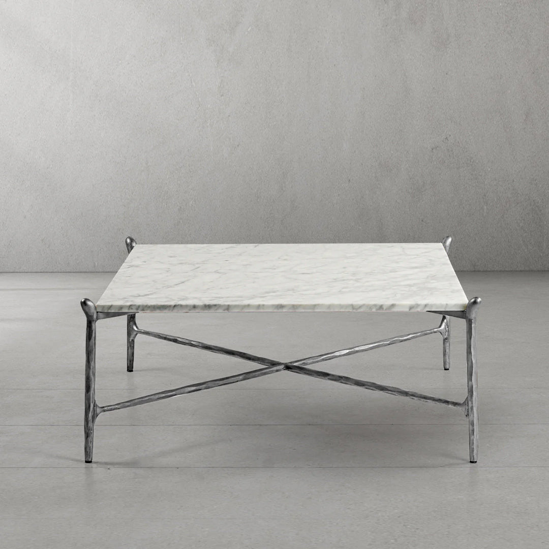 Thaddeus Square Horn Marble Coffee Table