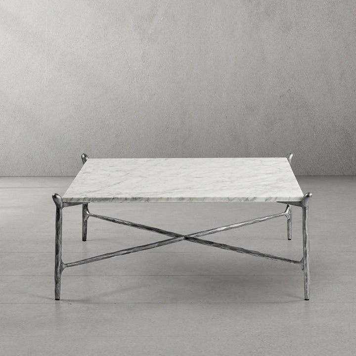 Thaddeus Square Horn Marble Coffee Table